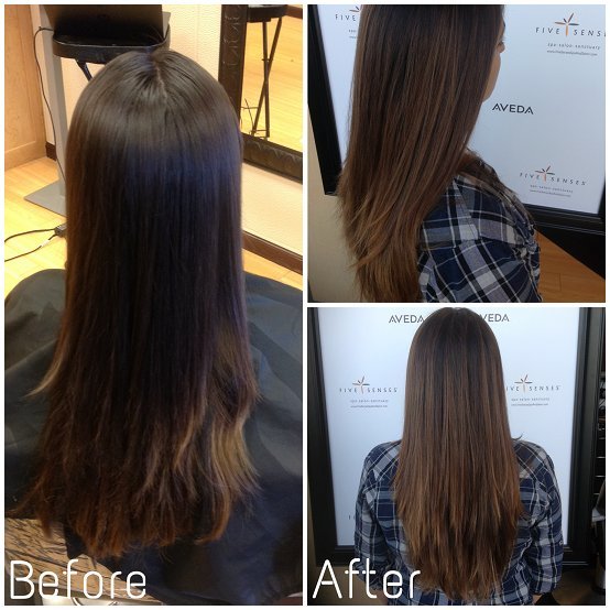 Subtle highlights by Courtney!