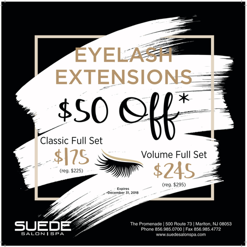 Save $50 on Lash Extensions: Classic and Volume Full Set