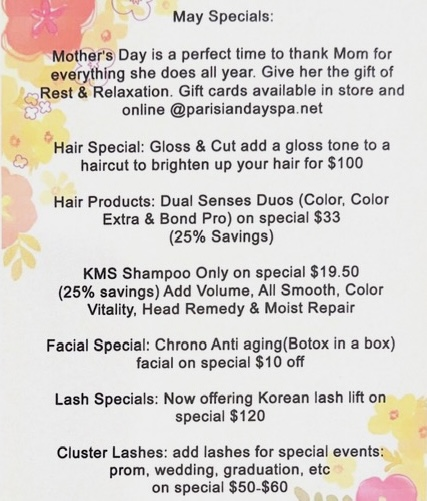 May Specials